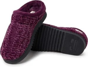 Dearfoams Women's Chenille High Vamp Clog Slipper