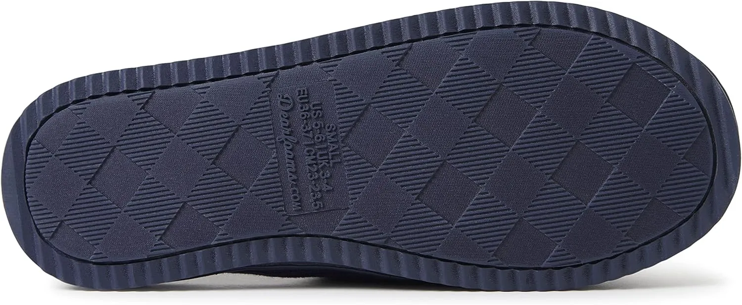 Dearfoams Women's Demi Rib Knit Slide Slipper