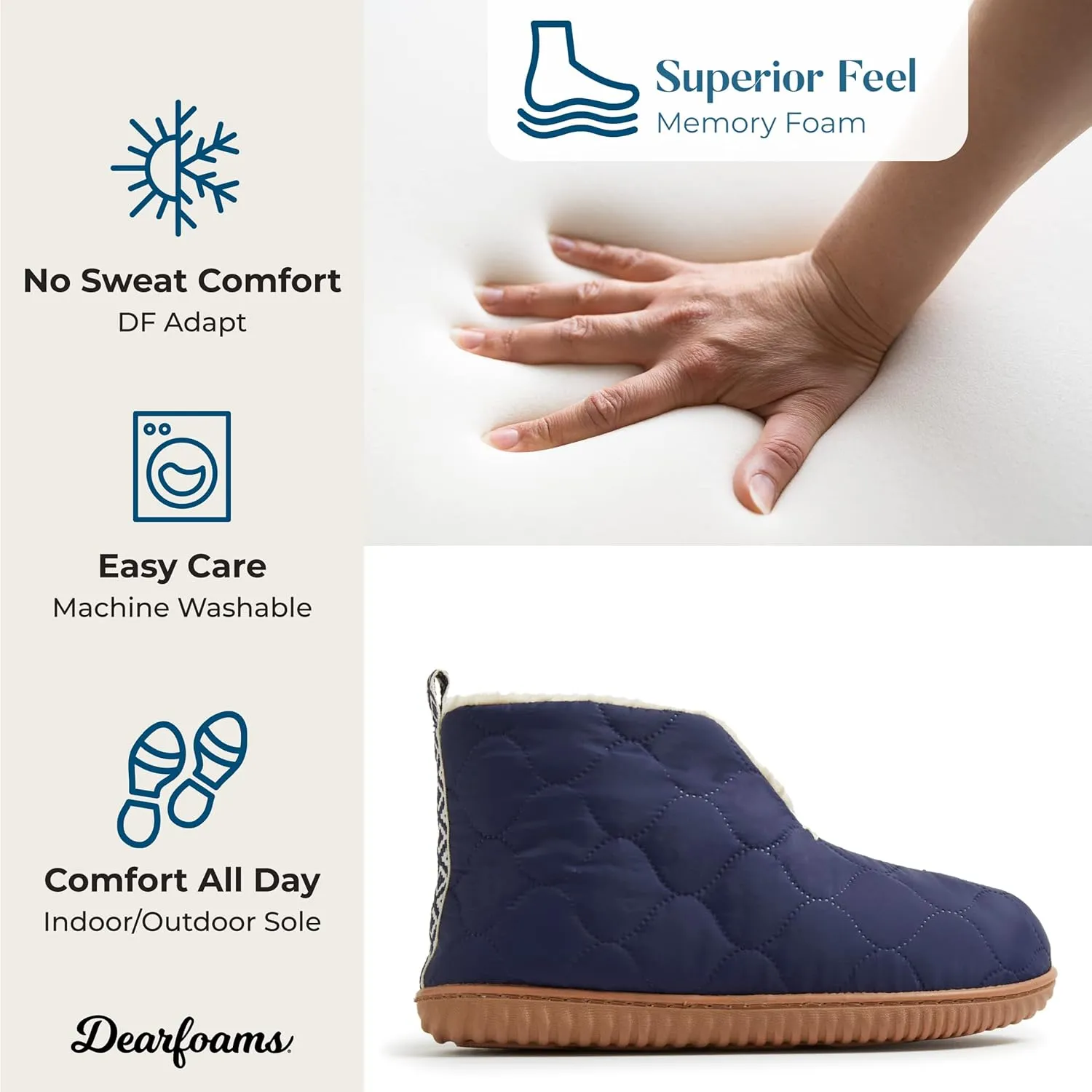 Dearfoams Women's Indoor/Outdoor Warm Up Bootie Slipper