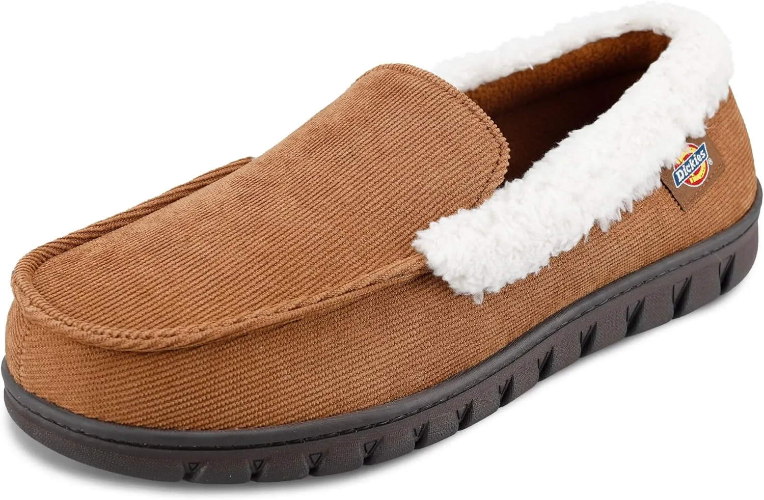 Dickies Men's Closed Back Memory Foam Corduroy Venetian Slipper-Indoor/Outdoor Sole, Machine Washable