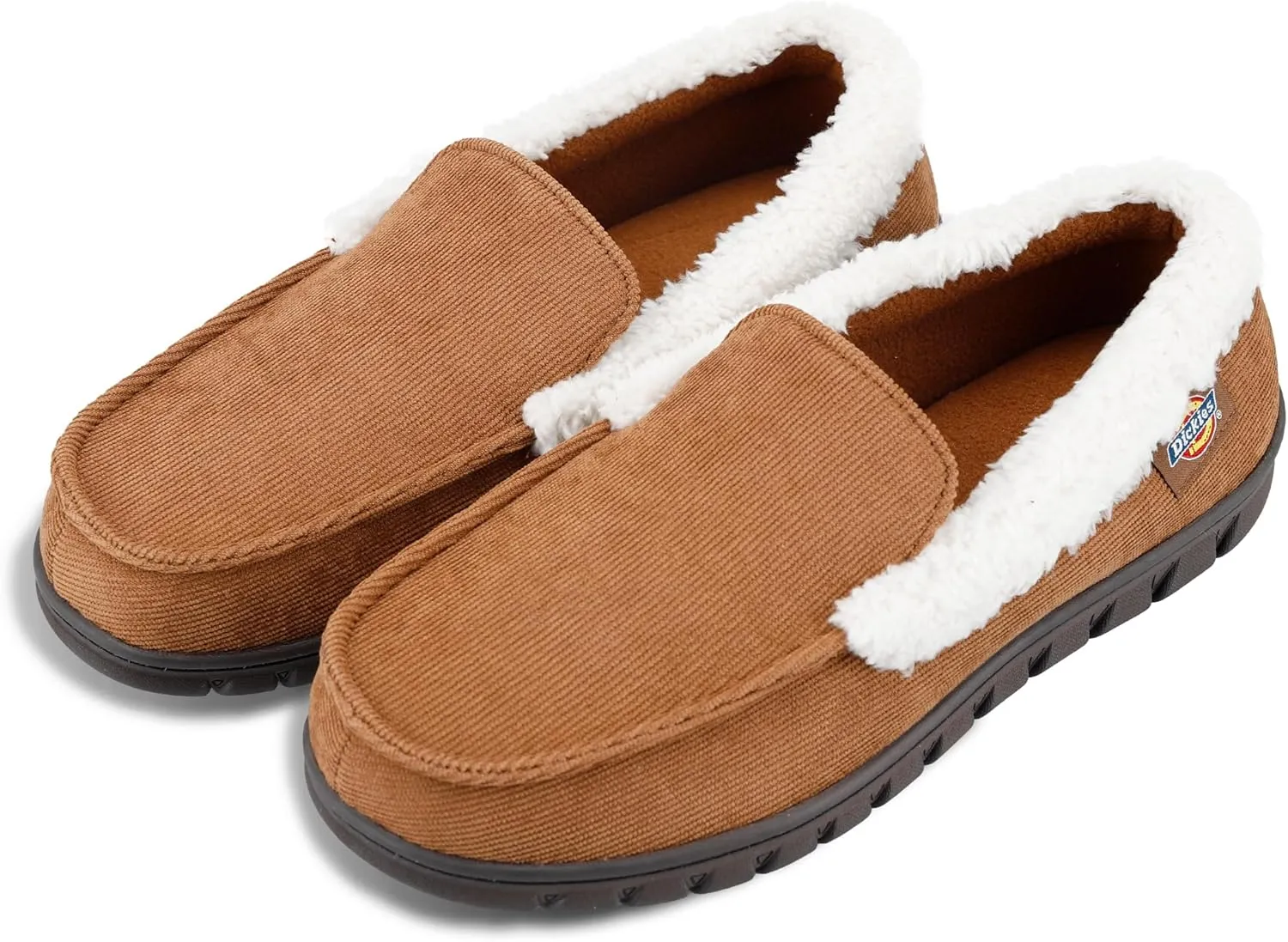 Dickies Men's Closed Back Memory Foam Corduroy Venetian Slipper-Indoor/Outdoor Sole, Machine Washable