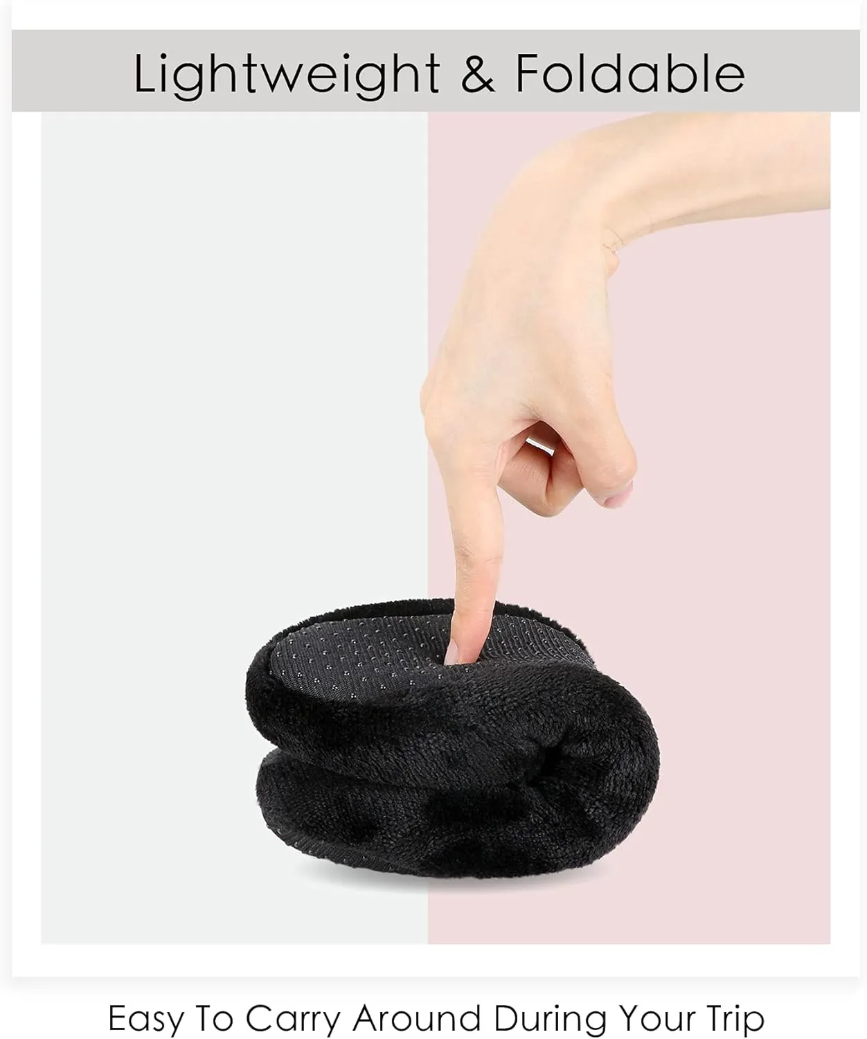 DICUIRD Ballerina House Slippers for Women, Anti-Skid Comfy Warm Ballet Style Slippers