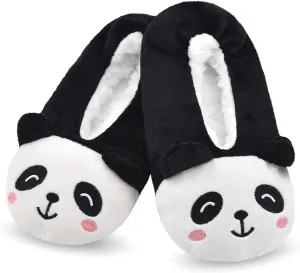 DICUIRD Kid's Animal Slipper Socks, Cartoon Cozy Fleece Indoor Kids Slipper, Fluzzy Warm Bedroom Shoes