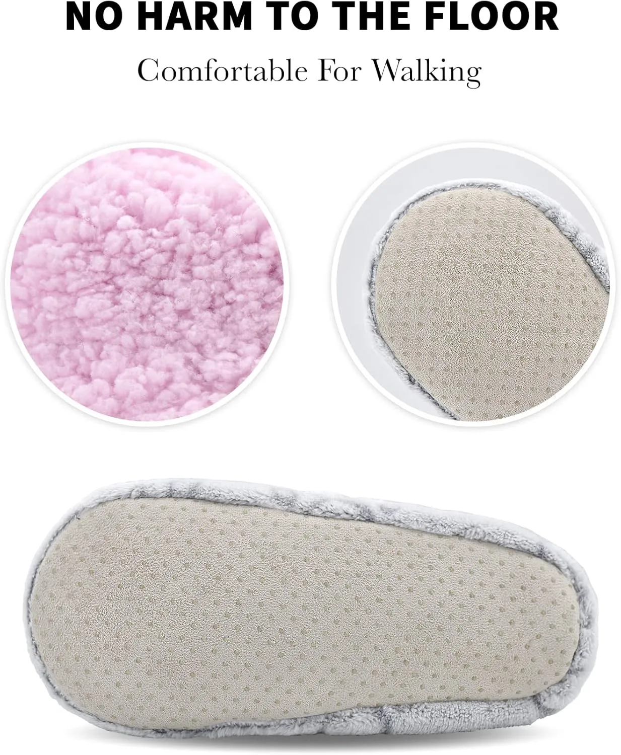 DICUIRD Slipper Socks for Women, Cozy Cute Animal House Indoor Socks with Soft Soles,Warm Fuzzy Sherpa Lined Booties Slippers with Non Slip Bottom,Womens Winter Christmas Gifts