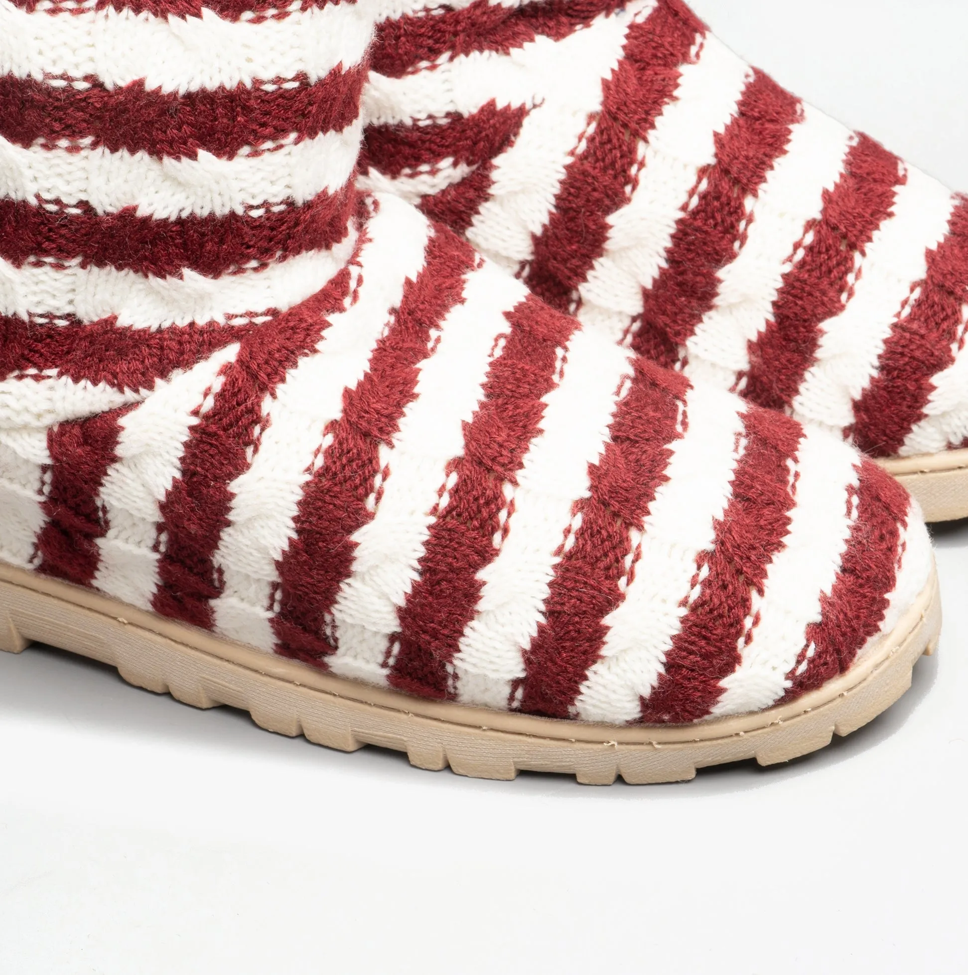 Divaz LATVIA Womens Boot Slippers Red