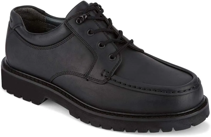 Dockers Mens Glacier Synthetic Leather Rugged Casual Oxford Shoe, Black, 9 W
