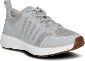 Dr. Comfort Women's Grace Athletic Walking Shoe, Grey, Mesh & Synthetic, Gel Insole, Moderate Cushioning