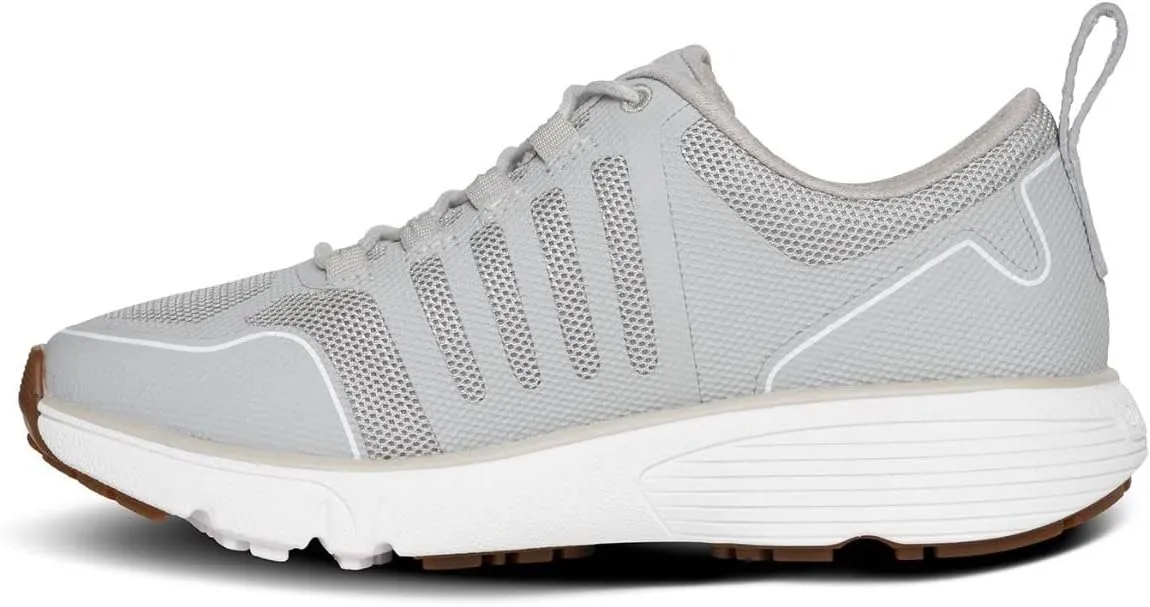 Dr. Comfort Women's Grace Athletic Walking Shoe, Grey, Mesh & Synthetic, Gel Insole, Moderate Cushioning