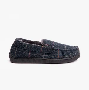 Dr Keller BURT Mens Full Slippers Navy