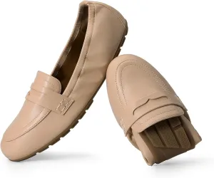 DREAM PAIRS Womens Loafers Foldable Ballet Loafer Flats for Women Round Toe Comfortable Light Weight Casual Slip-On Dress Shoes