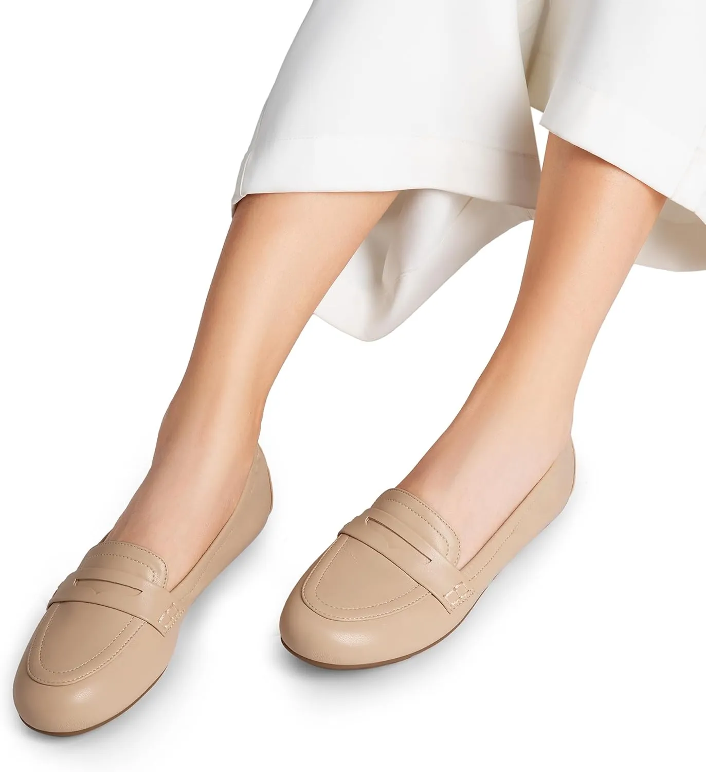 DREAM PAIRS Womens Loafers Foldable Ballet Loafer Flats for Women Round Toe Comfortable Light Weight Casual Slip-On Dress Shoes