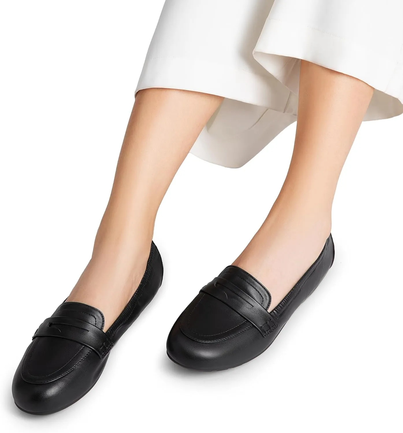 DREAM PAIRS Womens Loafers Foldable Ballet Loafer Flats for Women Round Toe Comfortable Light Weight Casual Slip-On Dress Shoes
