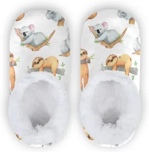 Dussdil Kid's Boy's Girl's Slippers Spa Travel House Slipper Shoes Warm Soft Memory Foam Slipper Non Slip for Guest Home Bedroom Slippers XS