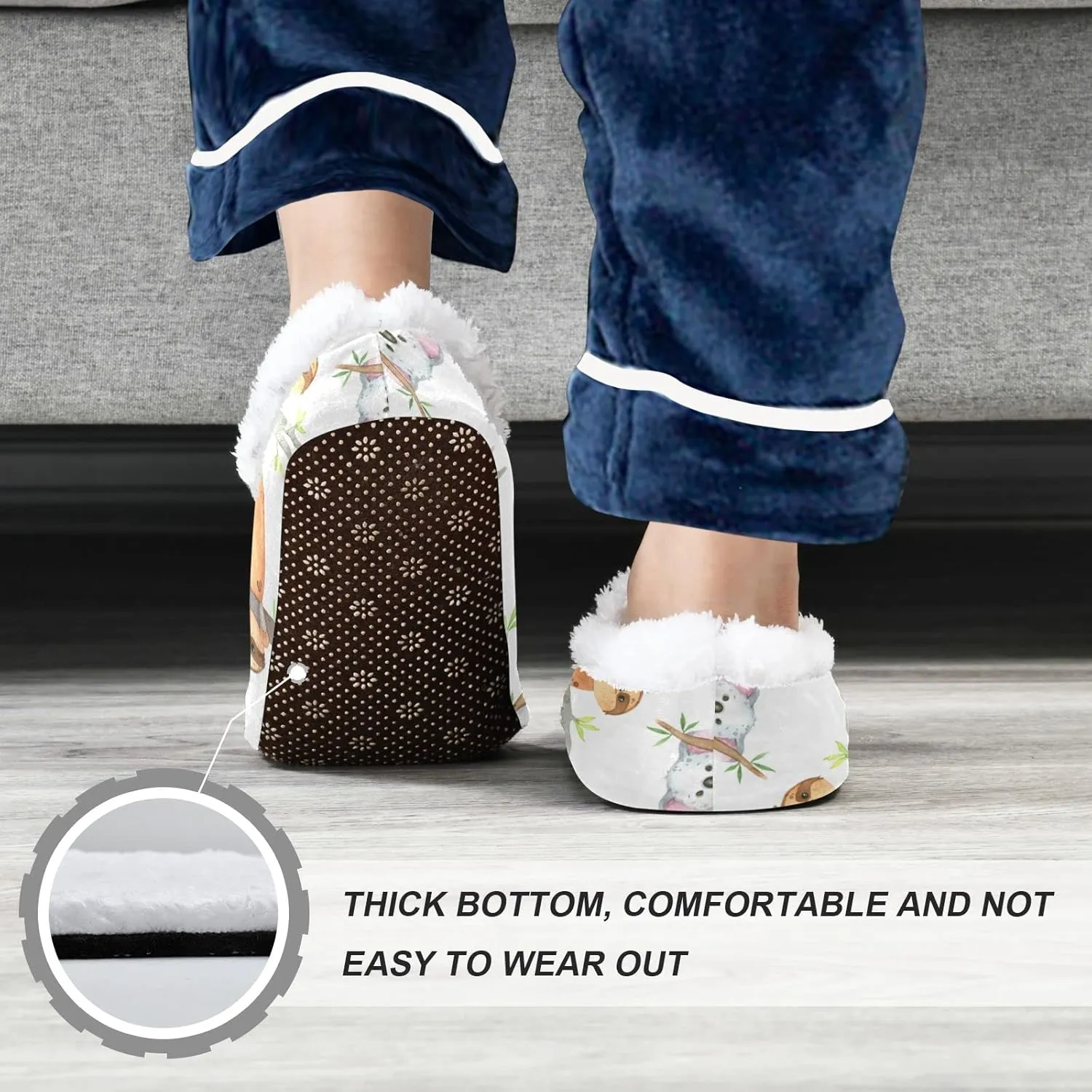 Dussdil Kid's Boy's Girl's Slippers Spa Travel House Slipper Shoes Warm Soft Memory Foam Slipper Non Slip for Guest Home Bedroom Slippers XS