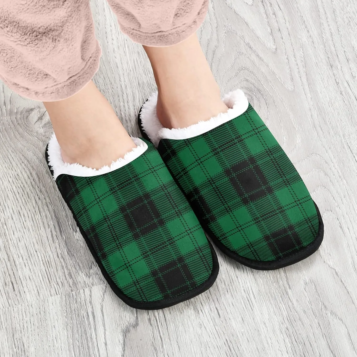 Dussdil Women's Men's Winter Spa Slippers Home House Slippers Shoes Memory Foam Closed Toe Slipper Non Slip for Women Men Hotel Bedroom Travel Shoes