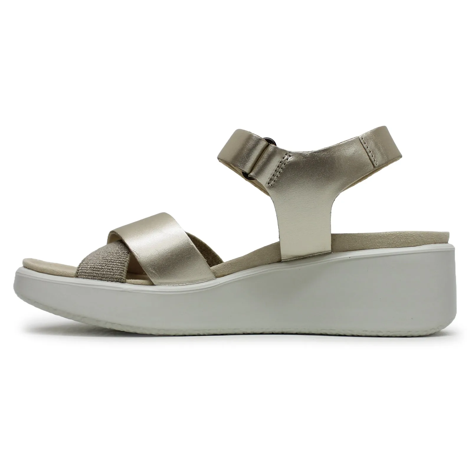 Ecco Flowt Wedge LX 273323 Leather Women's Slingback Sandals
