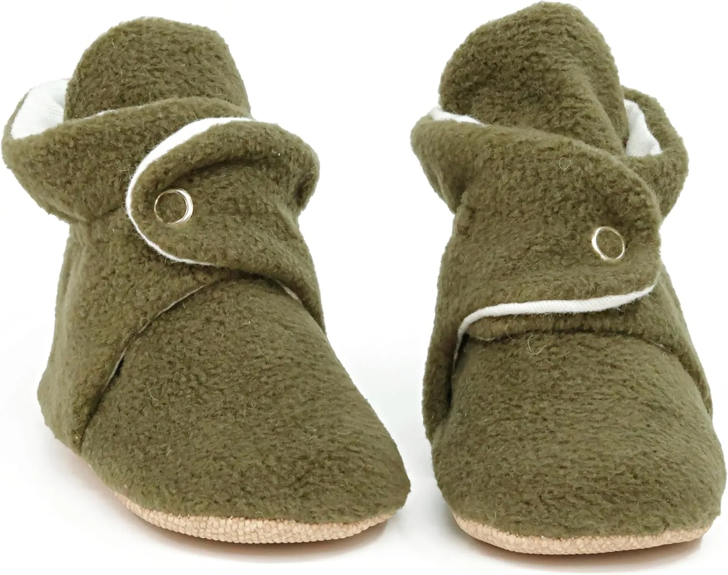 Ella Bonna Fleece Baby Booties, Warm Organic Infant Booties