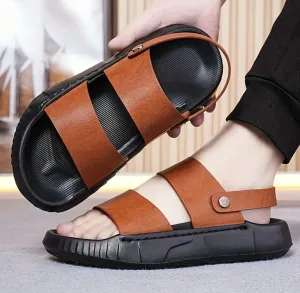 Endless choices Breathable Brown Stylish Men's Casual Global delivery Sandal
