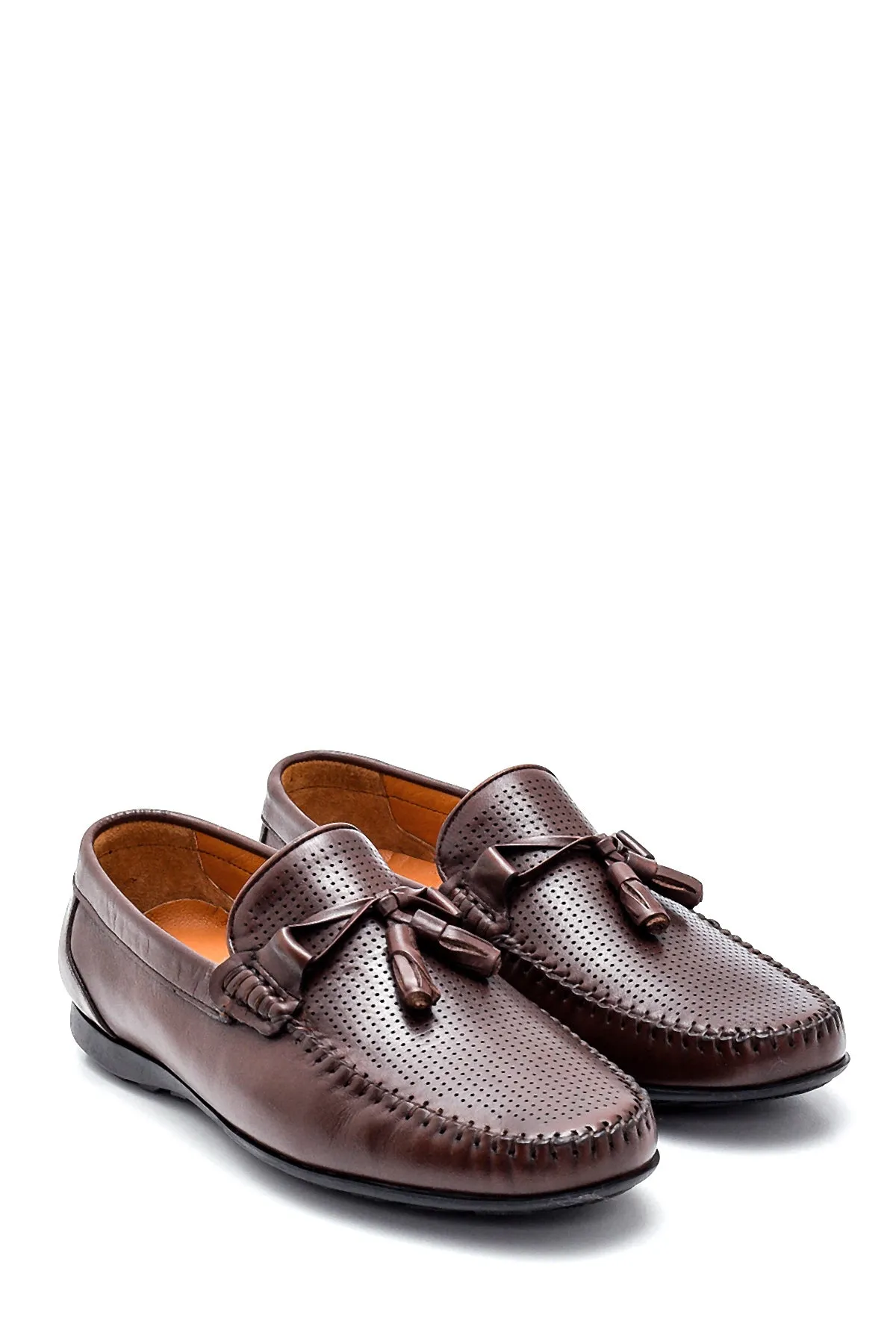 Erkek Deri Püskül Detaylı Loafer
