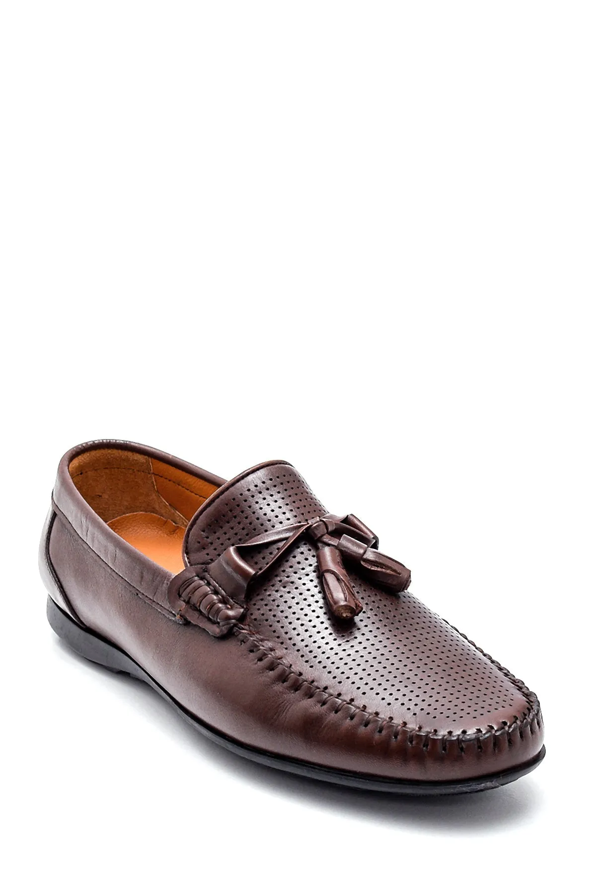 Erkek Deri Püskül Detaylı Loafer
