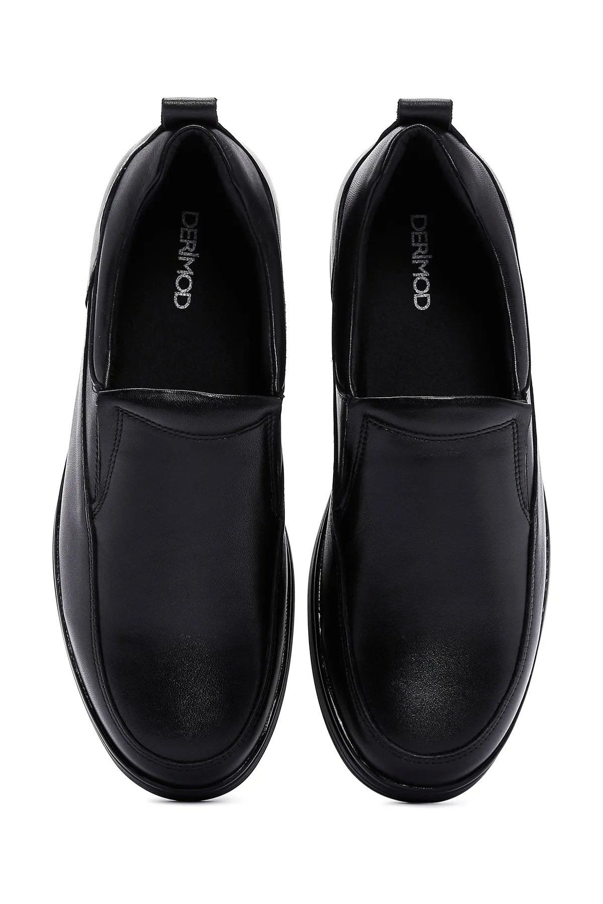 Erkek Siyah Deri Commfort Loafer