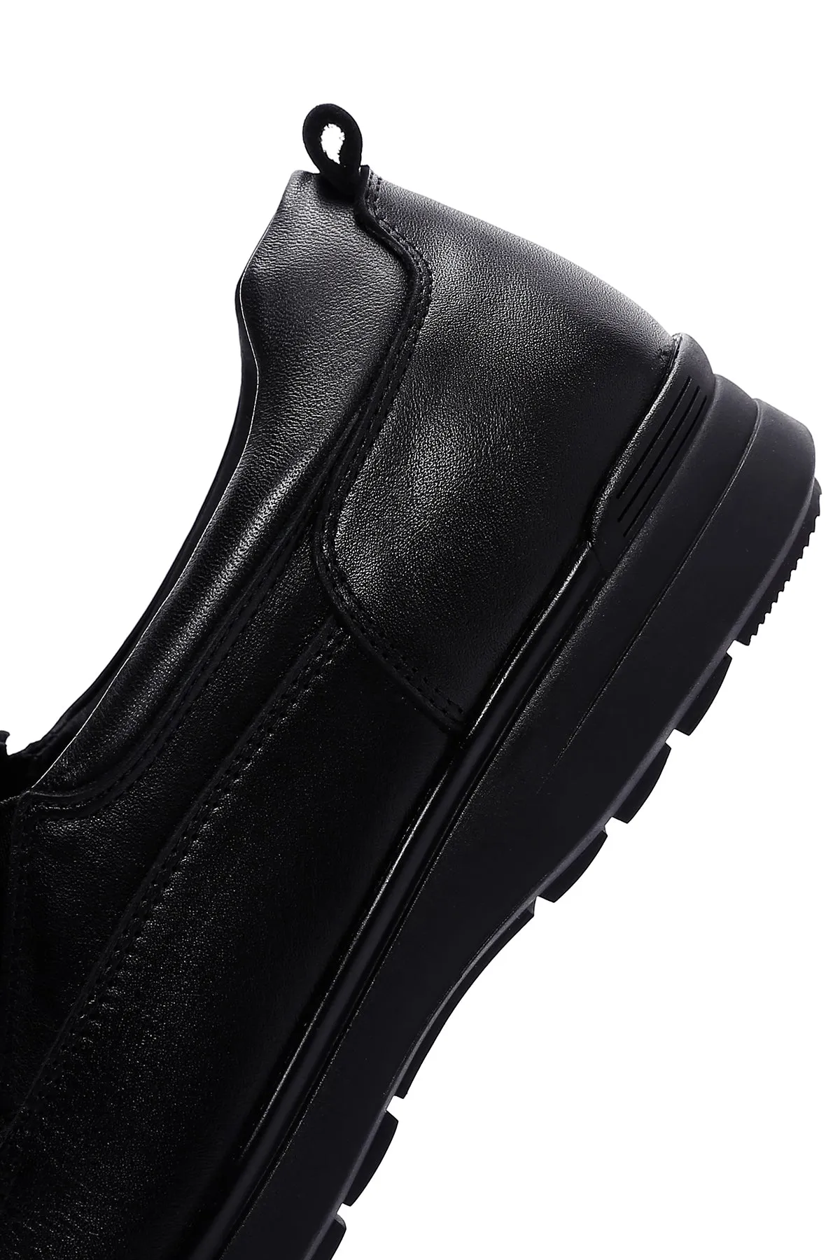 Erkek Siyah Deri Commfort Loafer