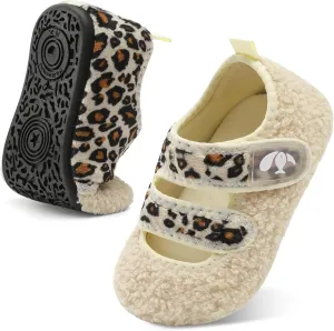 FEETCITY Toddler House Slippers - Boys & Girls Winter Kids Indoor Home Shoes - Warm Socks
