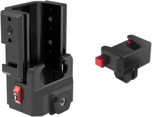 FEICHAO Protective Frame Housing Shell with 1/4 Screw Hole Quick Release Base Cold Shoe Mount Expansion Adapter Compatible with Osmo Pocket 3 (Quick Release Version)