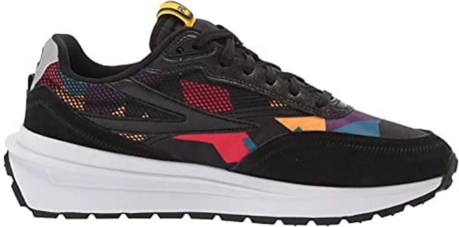 Fila Men's Renno '90s 1CM01283 Vintage Sneakers, Black/Old Gold/Capri Breeze