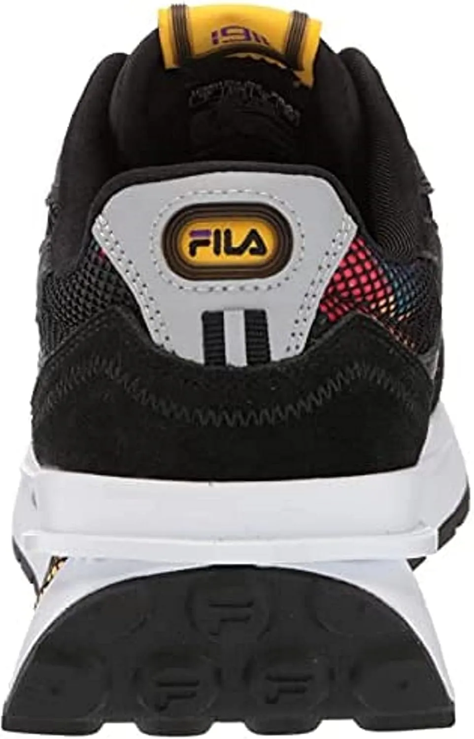 Fila Men's Renno '90s 1CM01283 Vintage Sneakers, Black/Old Gold/Capri Breeze