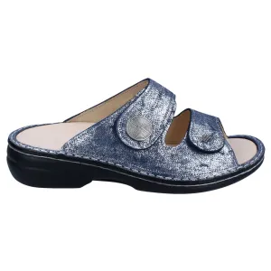 Finn Comfort Sansibar Patterned Leather Women's Slip-On Sandals