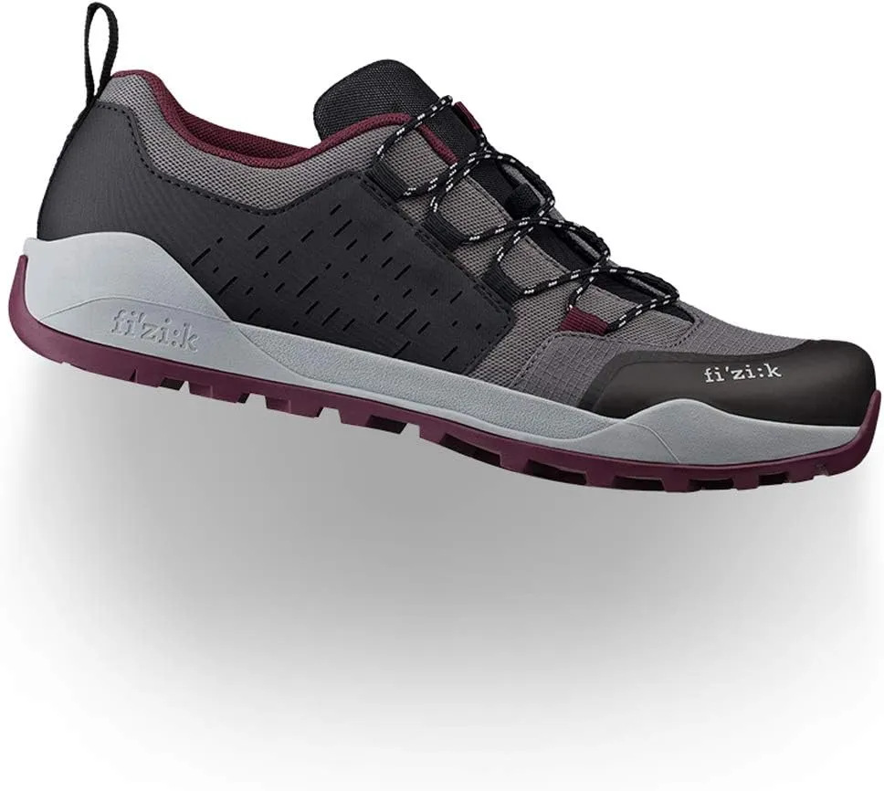 Fizik Men's Terra Ergolace X2 Mountain Trail Cycling Shoes - Anthracite/Grape (Anthracite/Grape - 38)