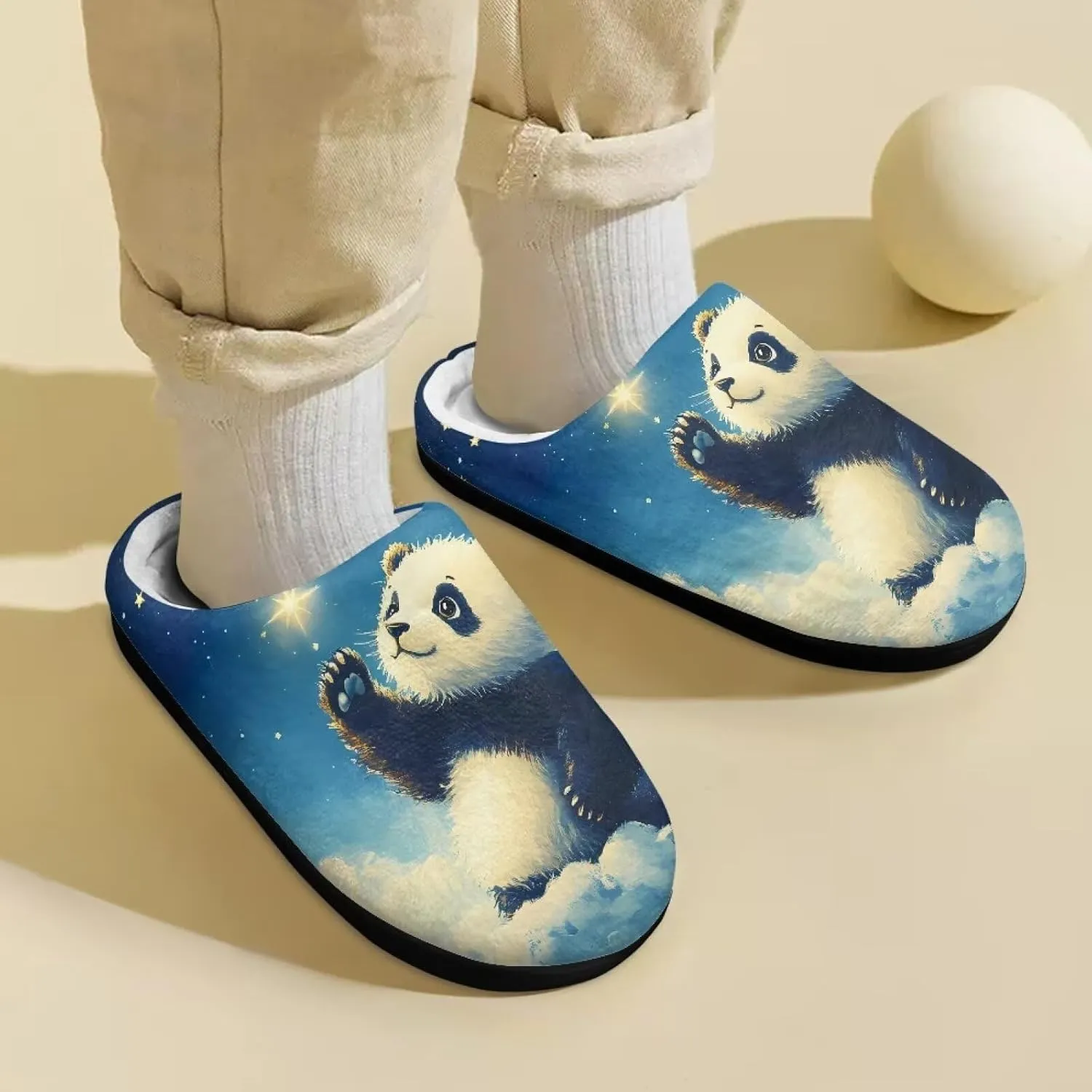Flannel Slippers for Kids, Closed Toe Fluffy Slippers for Winter, Comfy Soft Home Slippers for Walking