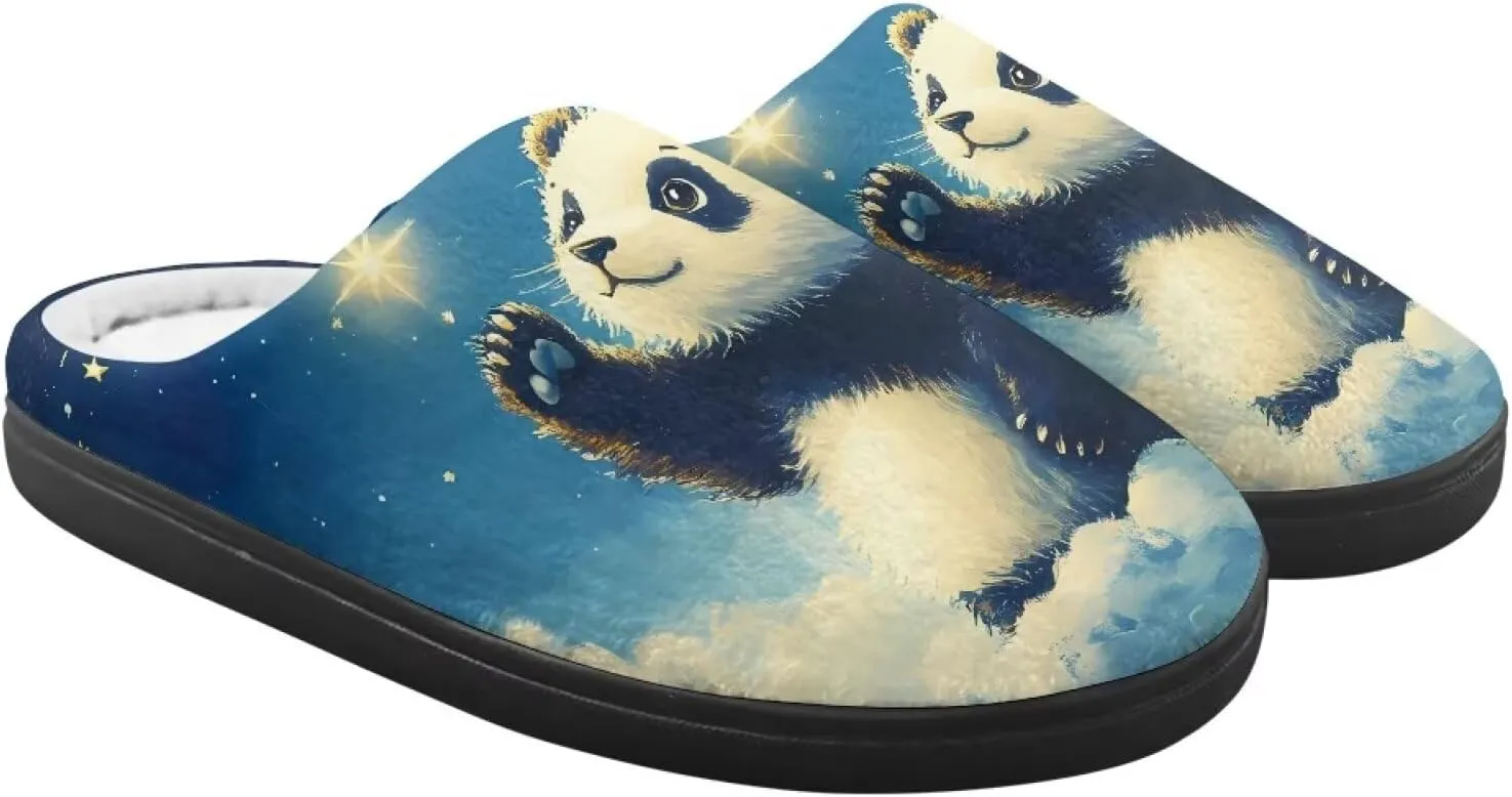 Flannel Slippers for Kids, Closed Toe Fluffy Slippers for Winter, Comfy Soft Home Slippers for Walking