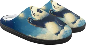 Flannel Slippers for Kids, Closed Toe Fluffy Slippers for Winter, Comfy Soft Home Slippers for Walking