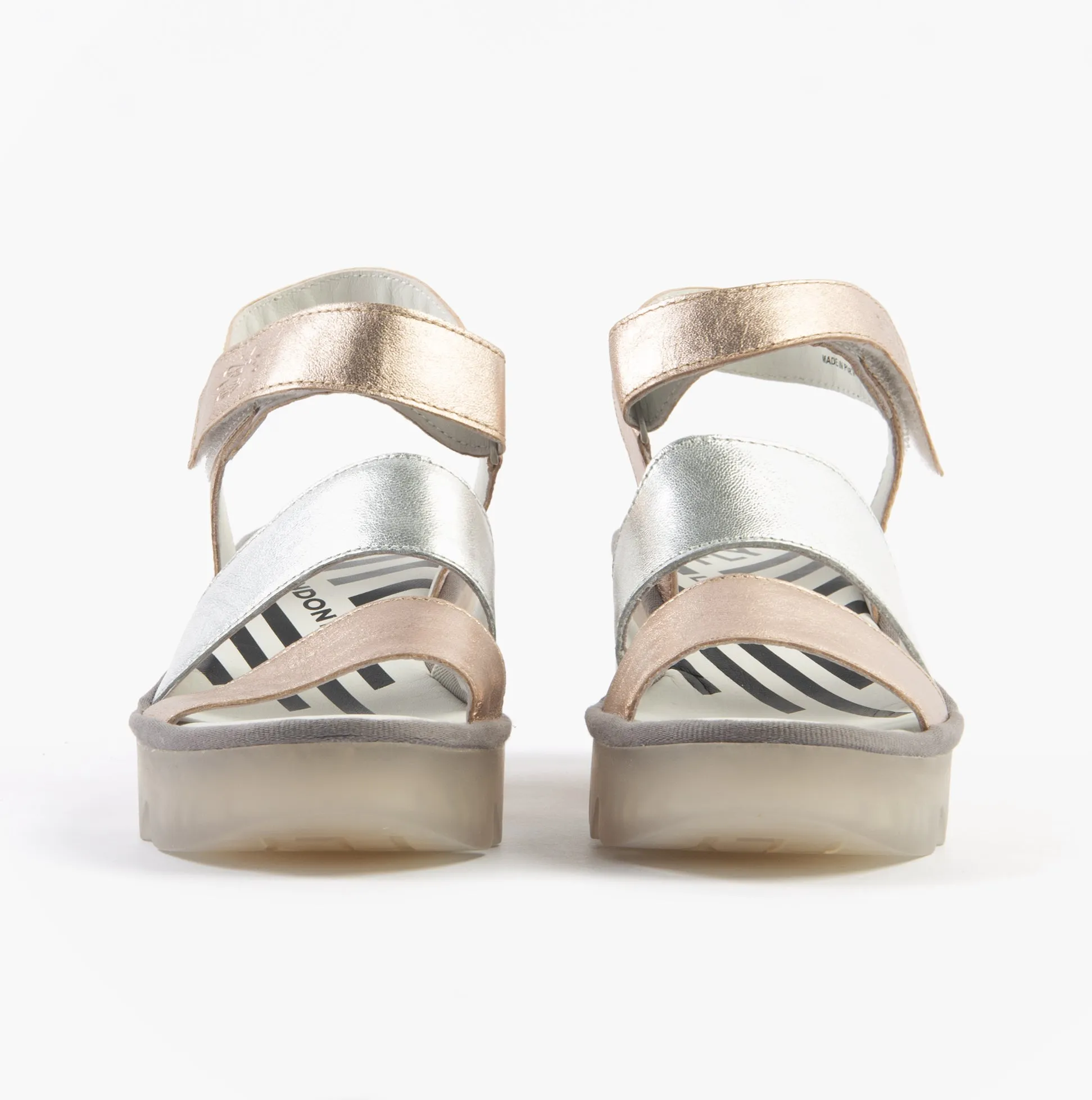 Fly London BEXY575FLY Womens Sandals Sahara/Silver