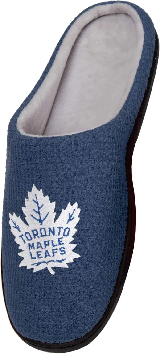 FOCO NHL Mens Memory Foam Slide Slippers