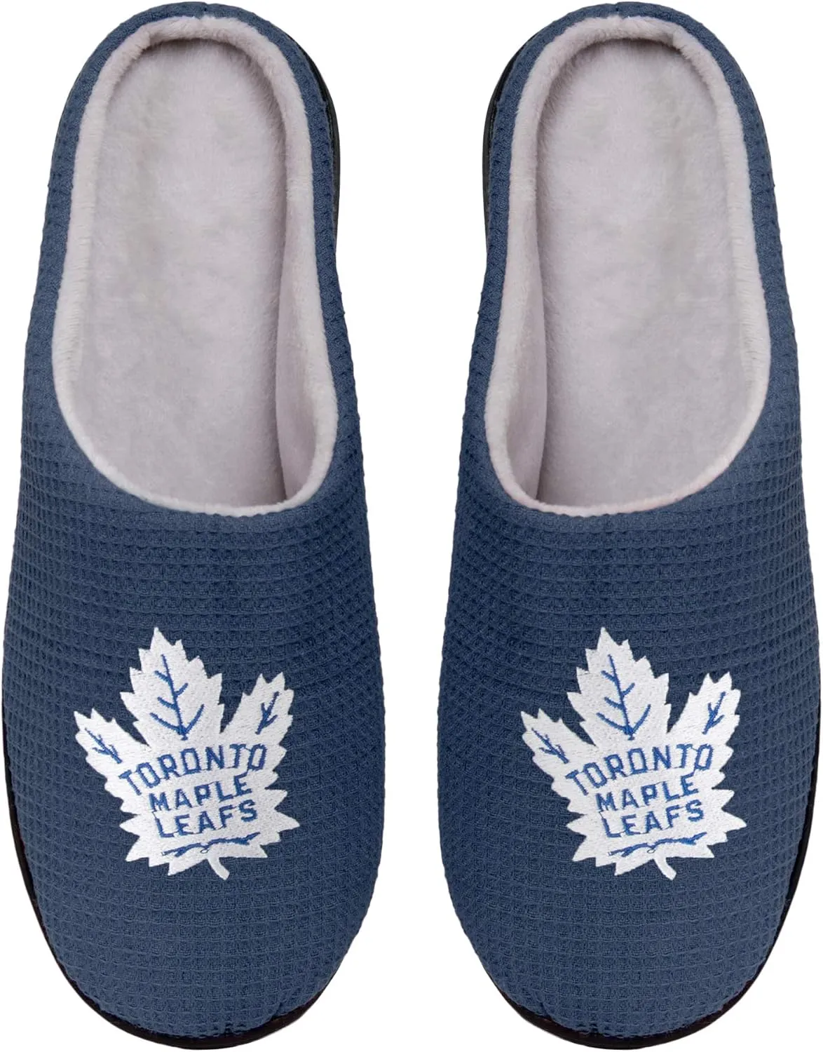 FOCO NHL Mens Memory Foam Slide Slippers