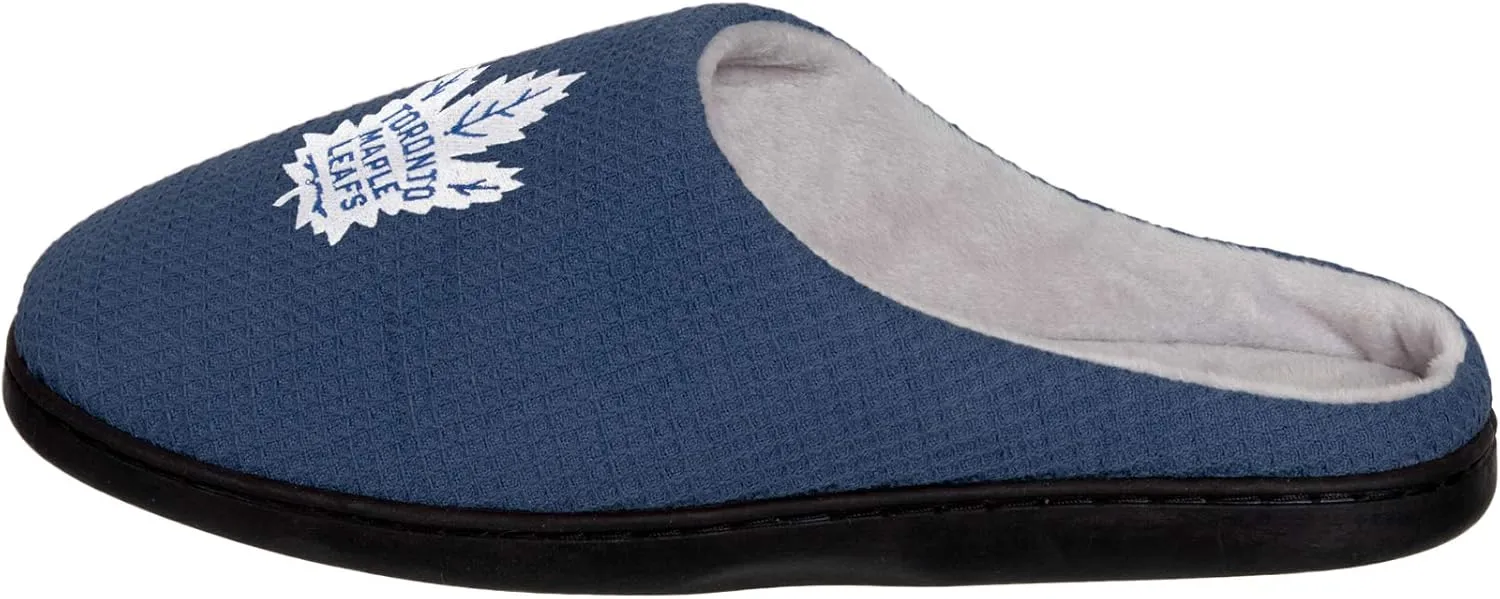 FOCO NHL Mens Memory Foam Slide Slippers