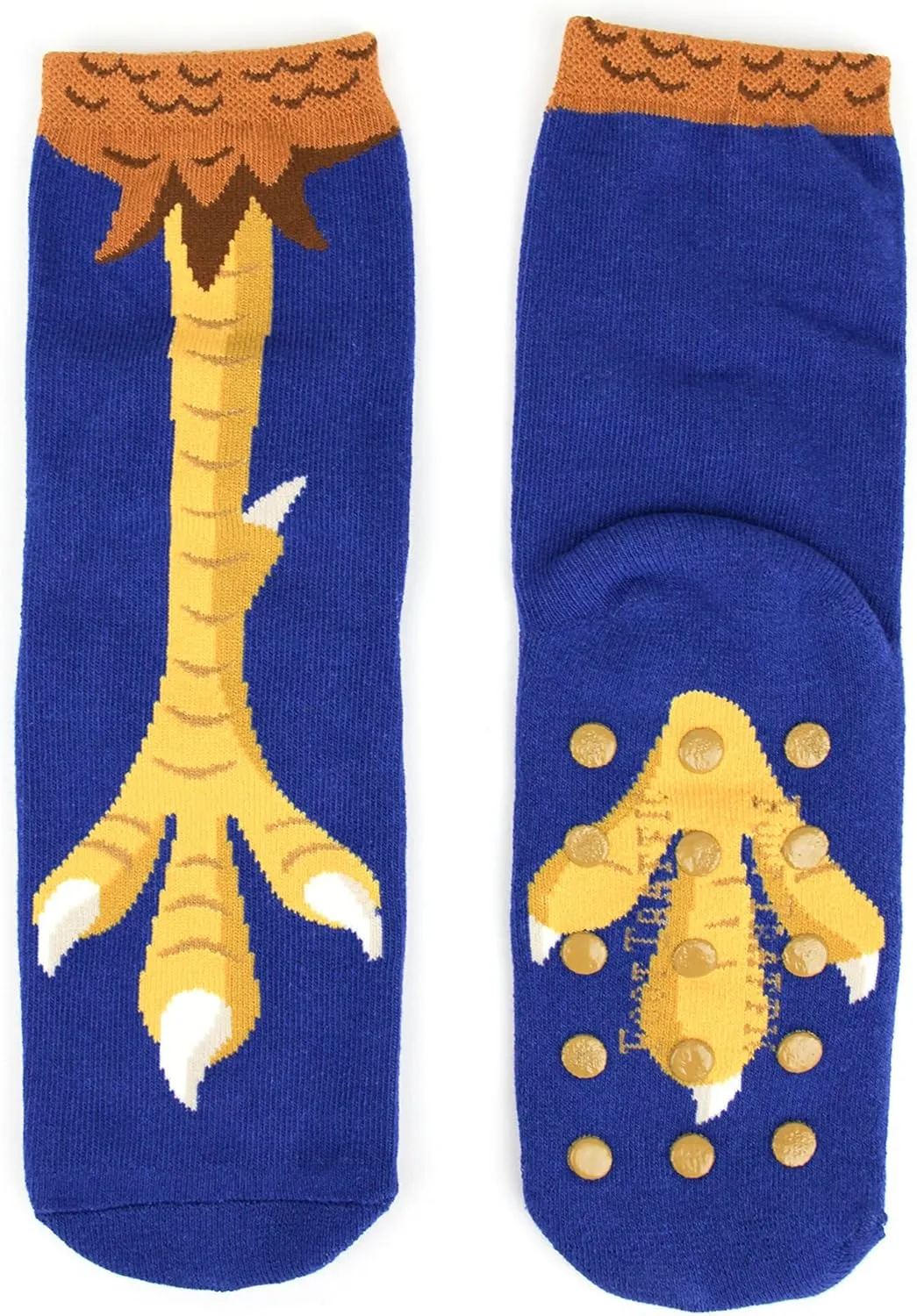 Foot Traffic Novelty Slip Grip Socks for Women, Warm Slipper Socks with Nonslip Pads