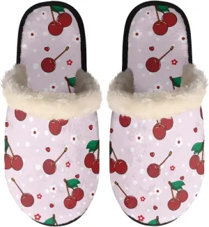 Fuzzy House Slippers for Women Closed Toe Home Shoes Washable Winter Warm Bedroom Slippers for Women Size 3-12