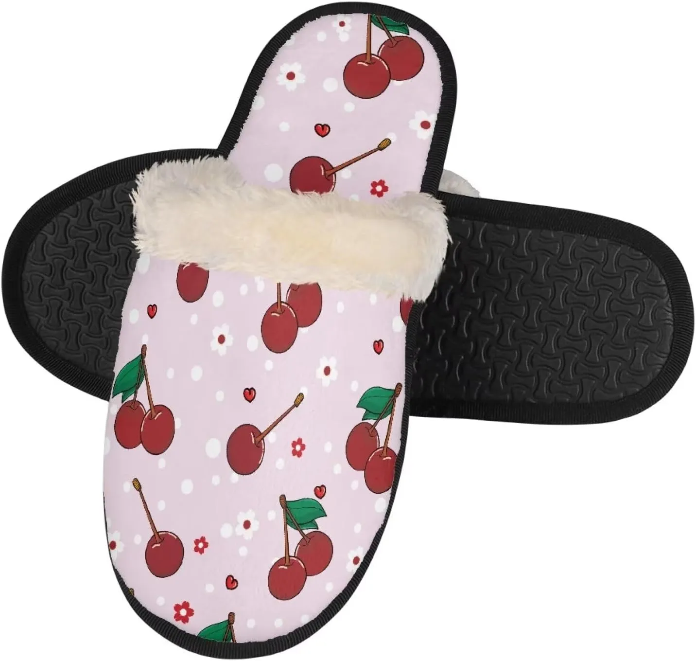 Fuzzy House Slippers for Women Closed Toe Home Shoes Washable Winter Warm Bedroom Slippers for Women Size 3-12