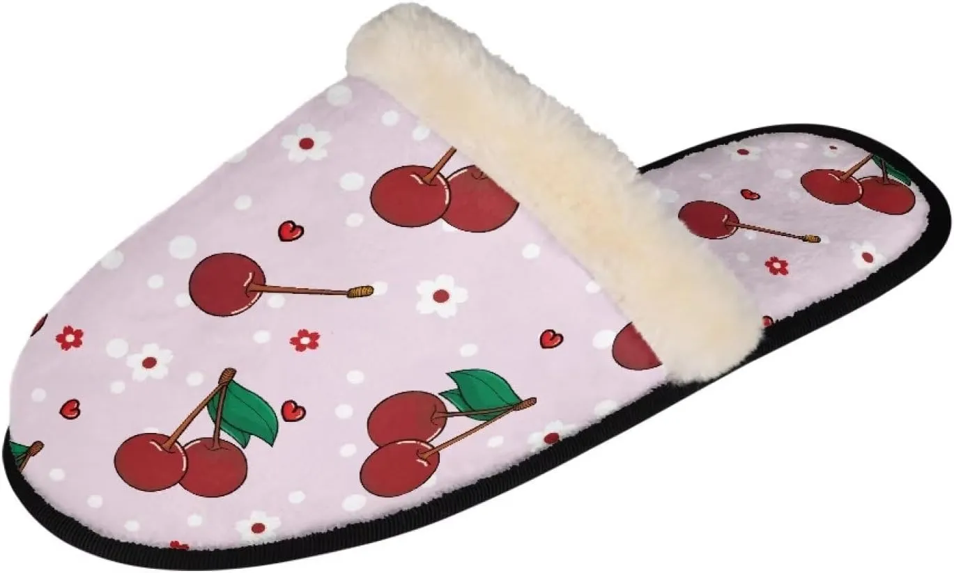Fuzzy House Slippers for Women Closed Toe Home Shoes Washable Winter Warm Bedroom Slippers for Women Size 3-12