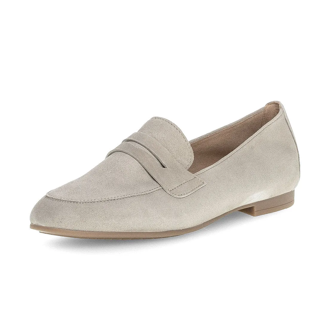 GABOR Sand ruskind loafer