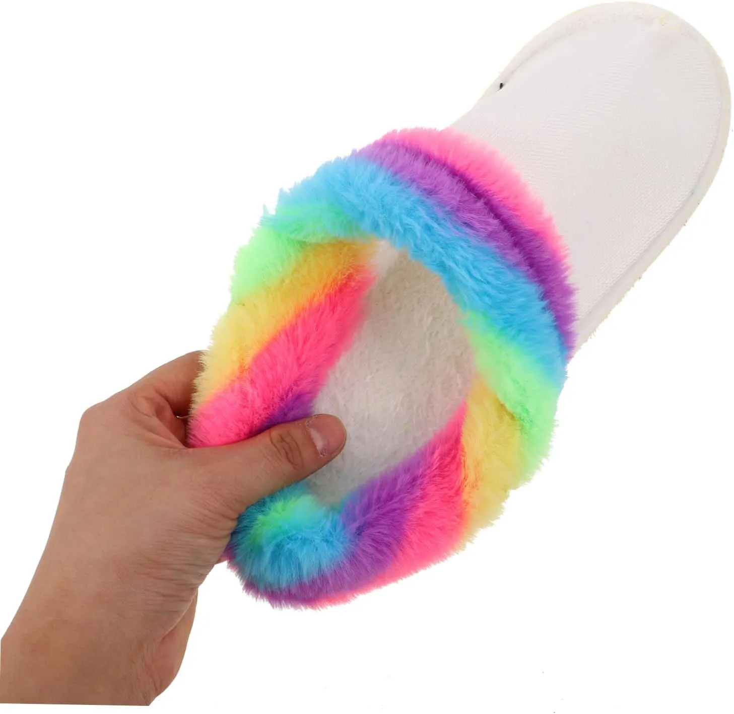 Garneck Cozy Winter Slippers Removable Fuzzy Inserts Plush Liners for Women Men