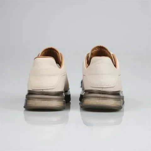 Genuine Leather Beige Sneaker KG-101 SCB-682
