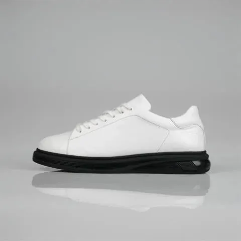 Genuine Leather White Sneaker CR-001 SCB-107