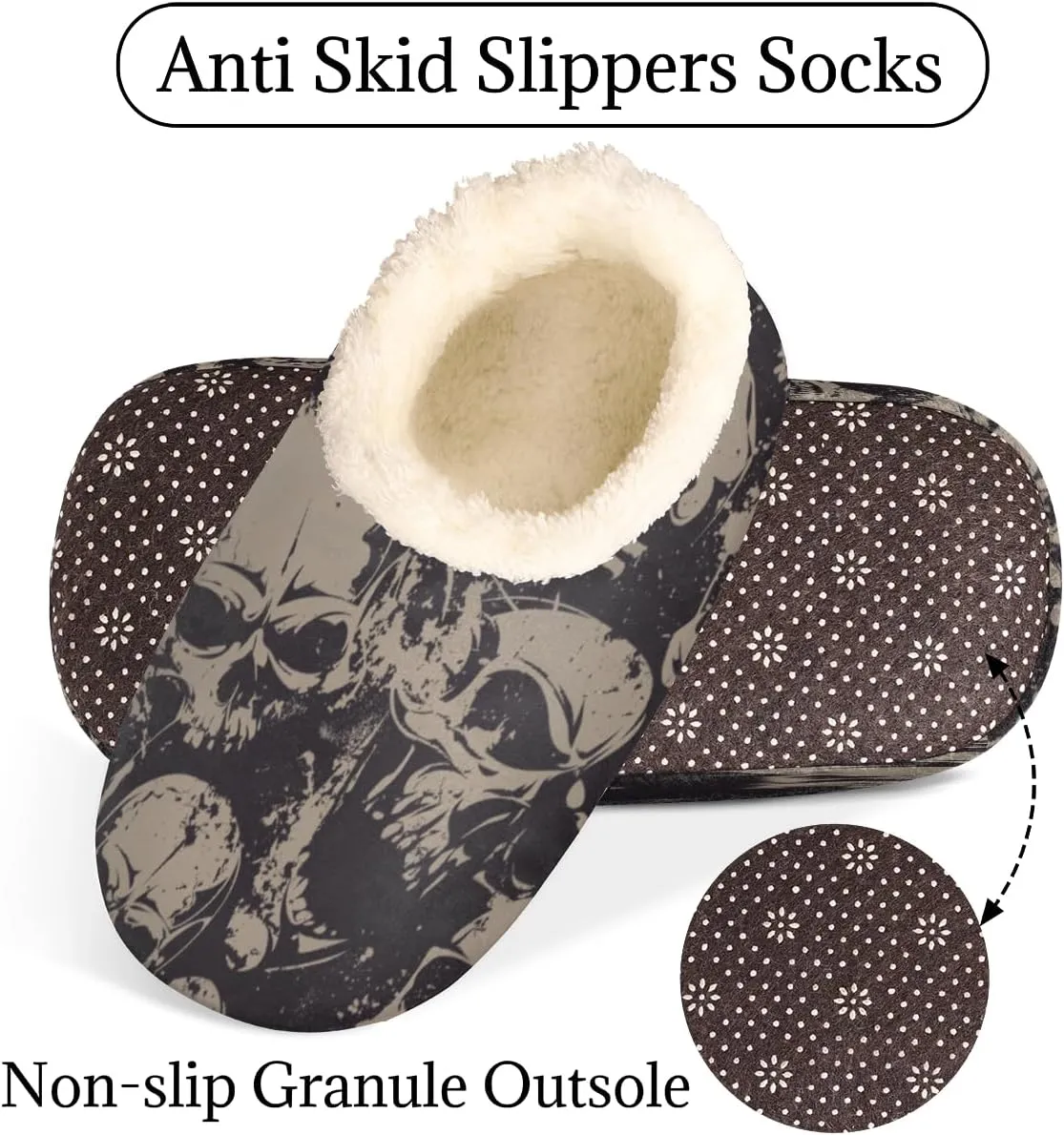Geometric Cactus Floral Slippers for Women， Soft Cozy Warm Fuzzy Memory Foam House Slippers， Non Slip Closed Back Winter Comfy Plush Ladies House Shoes for Indoor Bedroom