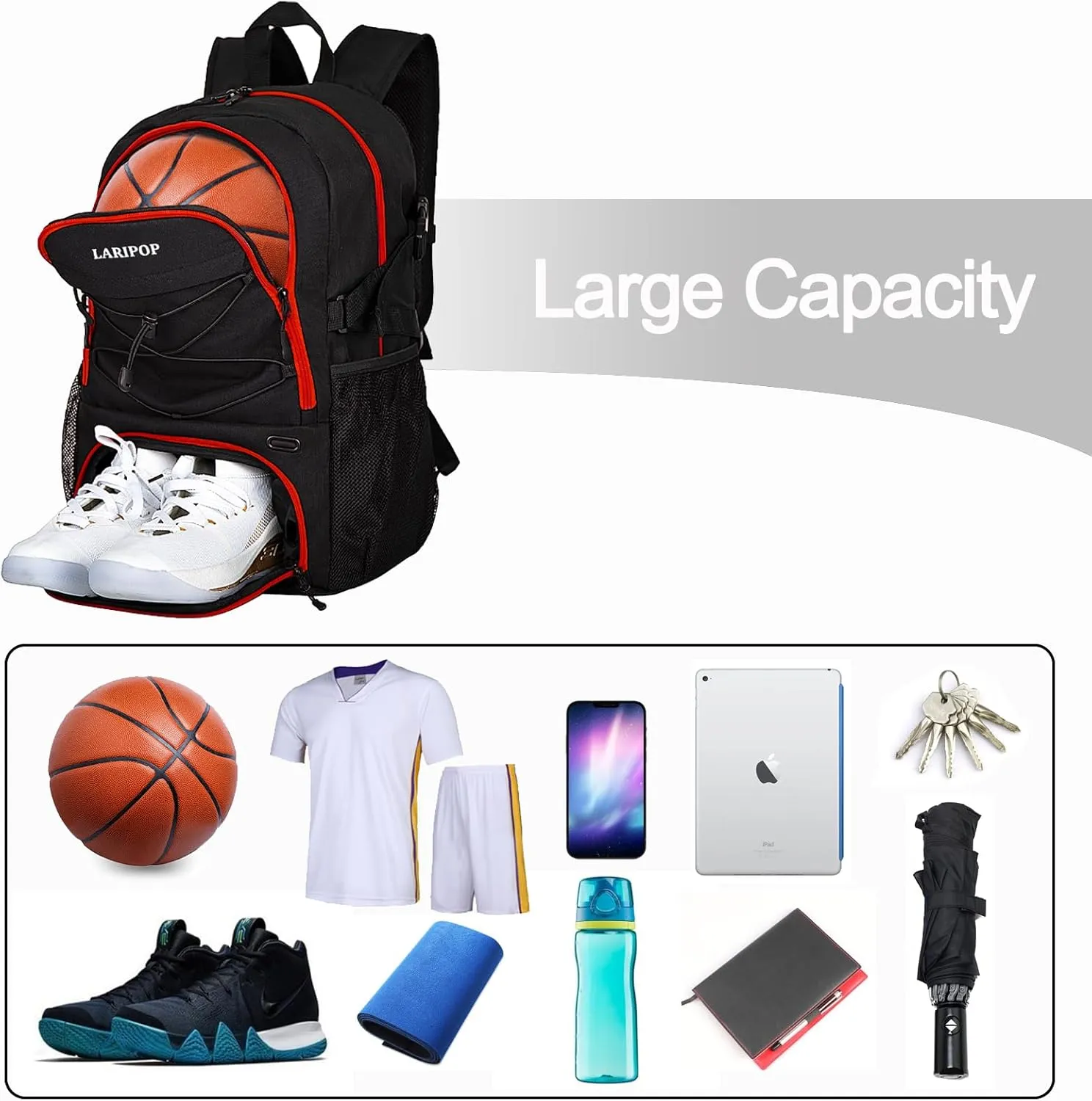 Gifts for Men,Basketball Backpack-Christmas Stocking Stuffers for Boys and Girls,Mens Gifts,Ball