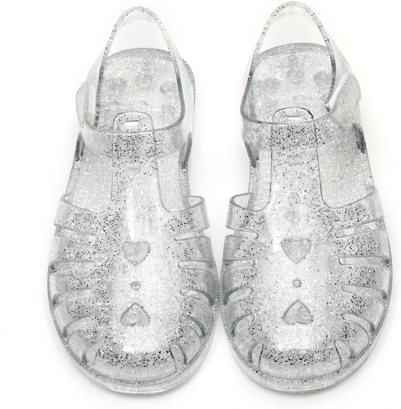 Girls Jelly Sandals Summer Costume Princess Dress Flat Breathable Waterproof Fisherman Gladiator Shoes For Girl Closed Toe Beach Flat-Sandals For Toddler Little Kid Big Kids